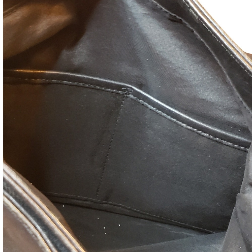 Giani Bernini Black Leather Crossbody Bag Medium Hobo‎ Style - Picture 10 of 13